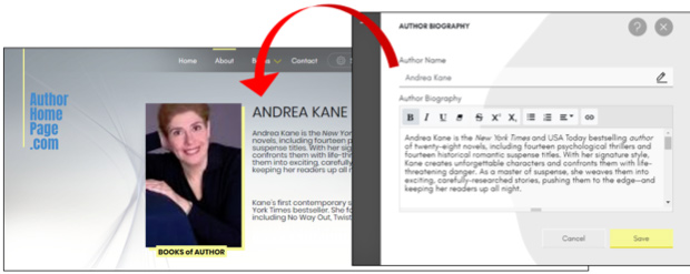 example of user interface